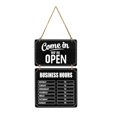 thumbnail image 2 of Kuntesetty Business Hours Sign Flip Open Closed Sign for Florist Coffee Bar Shop Window black, 2 of 9