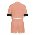thumbnail image 6 of Shorts Set For Women Knit Color Block Button Down Shirt And High Waist Shorts Tracksuits Jumpsuits Shorts Suits Swimming Suit plus Swimming Wear Women Womens Bathing Suit with Shorts Women plus, 6 of 6