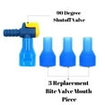 thumbnail image 5 of Bite Valve Replacement Mouthpiece for Hydration Pack Bladder, 90 Degree Shutoff Valve and 4 Mouth Pieces Compatible w/Water Backpack, Fit for Most Brands, 5 of 5