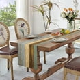 thumbnail image 4 of Rustic Table Runner for Farmhouse, Durable Linen Texture Heat-Resistant Table Mats Set Enhances Any Setting, Wide Range Applications for Kitchen Dining Room Decor (33 X 183 Cm), 4 of 6