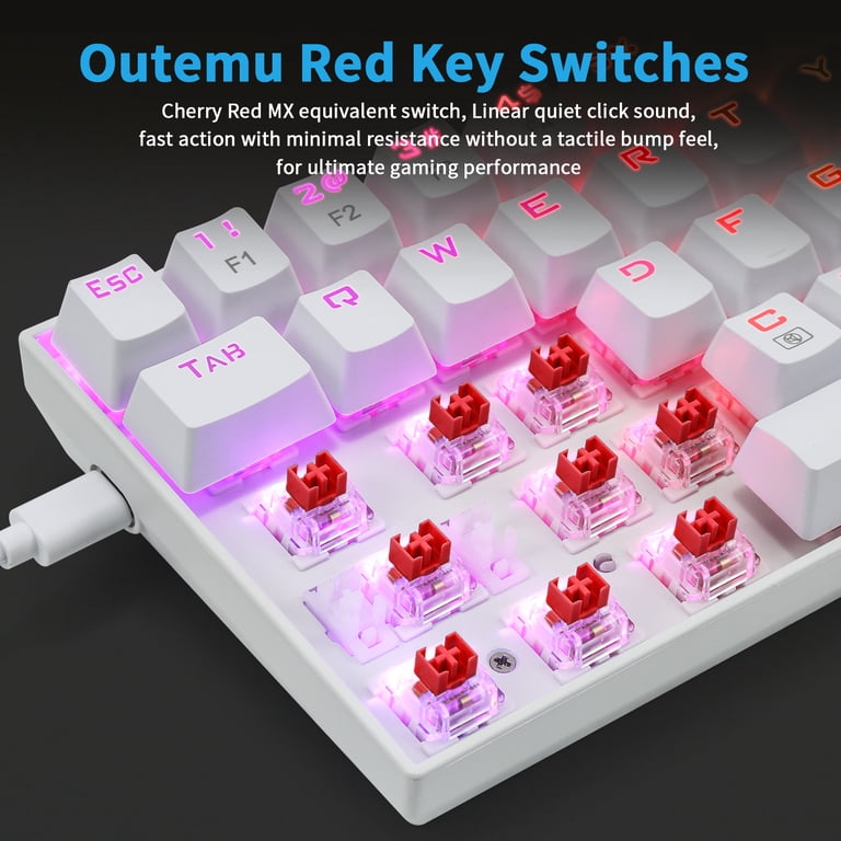 yoo©️ Portable 65% Mechanical Gaming Keyboard, E-YOOSO Z-686