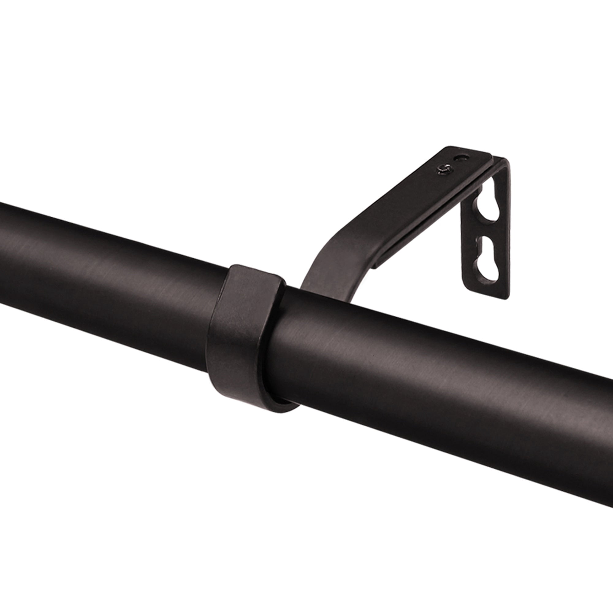 1" Single Curtain Rod Set with Square finials