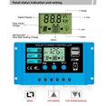 thumbnail image 2 of Controlador Solar Controlador de carga solar de 12V 24V Controlador de generación de energía fotovoltaica USB doble (30A), 2 of 6