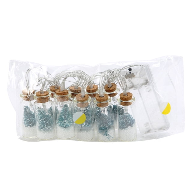 Clear LED Hanging Lantern Christmas Decor, Battery Operated String Lights for Indoor Outdoor Holiday Party, Novelty Tree Ornament Props