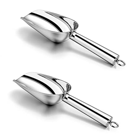 

3 Ounce Mini Canister Scoop P&P CHEF Stainless Steel Candy Ice Cube Snack Scoop for Bar/ Buffet /Canisters/Jar Mirror Finish & Easy Clean Small Size & Heavy Duty