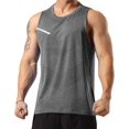 thumbnail image 1 of T49T51 - Camiseta sin Mangas para Hombre, de Secado rápido, T49_Gris Oscuro, Small Xishao ropa, 1 of 2