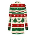 thumbnail image 3 of Women's Christmas Cardigan Sweater Long Sleeve Lightweight Casual Plaid Knit Open Front Holiday Top Xmas Tree, 3 of 4