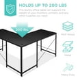 thumbnail image 6 of Best Choice Products 94.5in Modular L-Shaped Desk, Corner Workstation, 2-Person Study Table for Home, Office - Black, 6 of 7