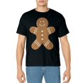 thumbnail image 2 of Merry Christmas Cute Gingerbread T-Shirt for Men Women Cotton Top Tee Fashion Casual Short Sleeves, 2 of 3