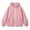Pink, variant on Girls Solid Fleece Zip Up Hoodie Jacket, Casual Long Sleeve Hooded Sweatshirt Coat, Soft Warm Outerwear for Kids Autumn Winter School Daily Leisure Wear(White,7-9 Years)