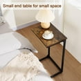 thumbnail image 4 of C Table, Couch Tables That Slide Under, TV Trays, Side Table for Small Space, Bedside Tables for Living Room, Bedroom, Metal Frame, 4 of 9