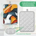 thumbnail image 6 of Yayeee Pot Holders Kitchen Heat Resistant with Pocket 7"x9.8" Cotton Oven Cooking Hot Pads, Abstract Wavy, 6 of 7