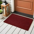 thumbnail image 5 of Bathroom Rugs 2x3 Ft, Vintage Dark Red Non Slip Area Rugs for Kitchen Bedroom Entryway, Farmhouse Retro Solid Color Linen Texture Washable Carpet Runner Rug Floor Mats for Bedroom Home Decor, 5 of 9