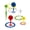 A, variant on Outdoor Ring Toss Game Set Beach Ring Toss Game Colorful Beach & Lawn Tossing Activity for Backyard Fun, Carnival Games & Family Gatherings