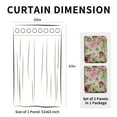thumbnail image 4 of Easy-Going Peony Flower Printed Blackout Curtains, 52” x 63” (2 Panels), 4 of 7