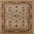 thumbnail image 1 of Ahgly Company Machine Washable Indoor Square Industrial Modern Brown Sand Brown Area Rugs, 4' Square, 1 of 7