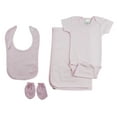thumbnail image 1 of Girls 4 Piece Pink Layette Set, 1 of 3