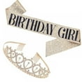 thumbnail image 1 of Toystoory Mujeres Hombres Brillante Diamante de imitación Headwear Cinta Hombro Correa Kit Faja decorativa Diadema Decoración Suministros de cumpleaños Kits de decoración para fiestas Oro Toystoory  HA067597-03B, 1 of 6