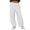White(Womens Pants), variant on GUACER Womens Wide Leg Cargo Pants High Waisted Elastic Casual Trousers with Knee Detail Streetwear Fashion Pants