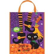 Large Plastic Spooky Boots Halloween Trick-or-Treat Bag, 15" x 12"