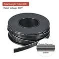 thumbnail image 2 of 30AWG Silicone Ribbon Cable 4Pin 30 Gauge Flat Cable Silicone Wire 3.0m/10ft Black Stranded Tinned Copper Wire, 2 of 6
