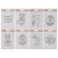 thumbnail image 3 of Moldes de decoración de álbumes de fotos de acero al carbono de 8 Uds., Moldes de decoración para álbumes de recortes artesanales DIY Vogacara HA004560-00, 3 of 6