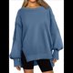 thumbnail image 1 of Sudaderas de Gran Tamaño para Mujer, Sudaderas con Capucha, Camisetas de Cuello Redondo, Conjuntos de Otoño, Ropa de Invierno Y2K para Adolescentes Azul M, 1 of 7