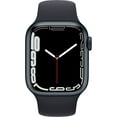 thumbnail image 2 of Apple Watch Série 7 Aluminium 41 mm (GPS + Cellulaire) Noir Minuit (Grade B), 2 of 3