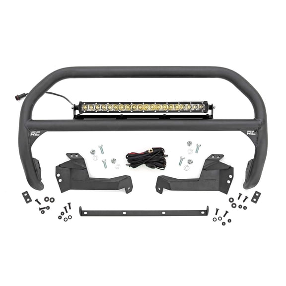 Rough Country Nudge Bar w/Chrome Series LED for 21-24 Ford Bronco Sport - 51043