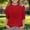 Red, variant on CLOISE 3/4 Sleeve Tops for Girl Shirts Crewneck Casual Pullover Smocking Solid Color Summer Blouses Yellow 7T