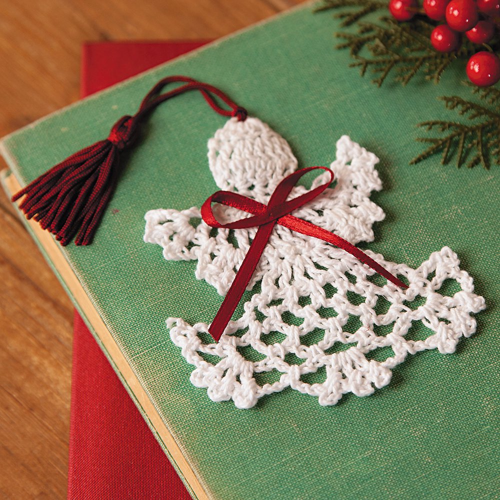 Crocheted Angel Bookmarks Stationery 12 Pieces