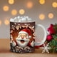 thumbnail image 1 of Taza navideña inflada con diseño de muñeco de nieve, taza de Papá Noel inflada de 15 oz y 11 oz., 1 of 5