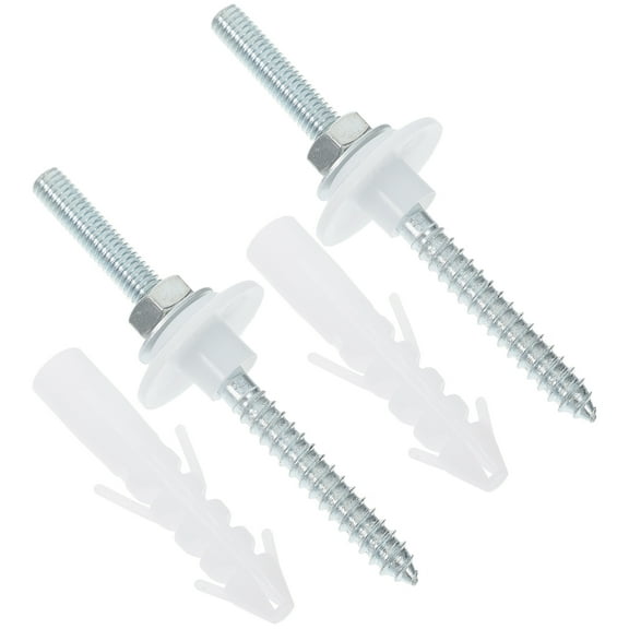 Masteelf 1 Set Bathroom Fitting Kit Heavy Duty screw Bolts Wall-Mount Basin Fastening screw Plugs Washers For Secure Basin Sink