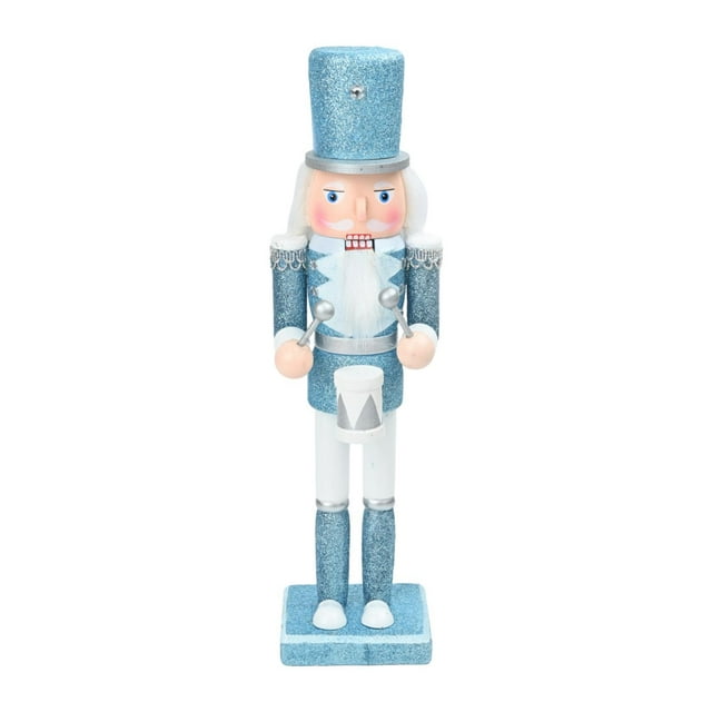 jifeng Christmas Nutcracker Figurine Christmas Decor Tabletop Handmade Statue Christmas B