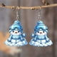 thumbnail image 5 of Pendientes para mujer, regalos para mujer, pendientes con forma de muñeco de nieve para mujer, Navidad, lindos copos de nieve, accesorio de invierno ligero y cómodo para celebraciones, pendientes de m, 5 of 5