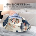 thumbnail image 4 of Satin Pillowcase Home Luxury Envelope Pillowcases Soft And Smooth Pattern Of Fans, 4 of 6