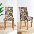 thumbnail image 3 of Yayeee 4 Pack Dining Chair Covers Stretch Parson Chairs Slipcovers Seat Protector, Colorful Flowers, 3 of 6