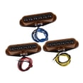 thumbnail image 2 of Tachiuwa 3Pcs Single Circle Pickup High Power Professional Durable for Guitar Neck Middle Brown, 2 of 9