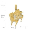 thumbnail image 4 of 14K Yellow Gold Charm Pendant 25 mm 20 Piano, 4 of 4