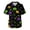 AFG32-Dark Gray, variant on Scrubs For Men Halloween Scrub Tops Pumpkin Bat Fun Print Nurse Shirt Funny V-Neck Short Sleeve Workwear Uniforms With Pockets Holiday Dark Gray S