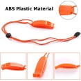 thumbnail image 3 of Zshan 6pcs Safety Rescue Whistle with Adjustable Reflective Lanyard Emergency Plastic Whistle Ocean Whistle, 3 of 5