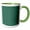 Green/White, variant on 3drose, Image of Sample Square of Muted Light Forest Green for 2022, 11oz Two-tone Green Mug