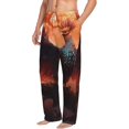 thumbnail image 6 of Logiee Sunset Blossoms Phoenix Perch Print Pajama Pants for Men,Men’s Pajama Bottoms,Mens PJ Pants with Pockets & Button Fly-X-Large, 6 of 6