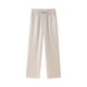 thumbnail image 5 of Traje de Pantalón liso con muescas para mujer, abrigo holgado con manga de muñeca y doble botonadura, pantalones largos hasta el suelo, conjuntos de moda para mujer 2024, 5 of 5