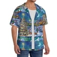 thumbnail image 2 of Kdxio Men'S Hawaiian Shirt For Men Short Sleeve Shirt Christmas Tree Summer Casual Holiday Beach Button Down T-Shirts, 2 of 5