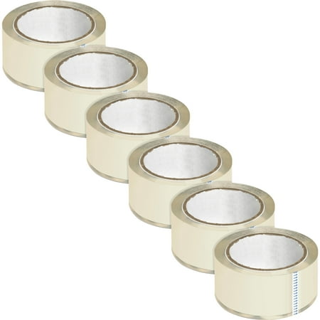 Business Source, BSN64013, Crystal Clear Packaging Tape, 6 / Pack, Crystal