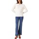 thumbnail image 2 of Suéteres de manga larga con cuello barco para mujer Inspire Chic, tops de punto casuales, color beige, 2 of 6