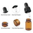 thumbnail image 2 of Botella de subenvasado con pipetas de vidrio, dispensador de viaje reutilizable de 1-2ml, contenedor de cosméticos para el hogar, champú, Almacenamiento y organización del hogar Marron oscuro 2ml Matsuzay  HA064731-04, 2 of 6