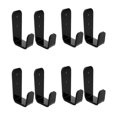thumbnail image 1 of 4 Pairs Fishing Rod Wall Racks Hiking Poles Wall Organizers Acrylic Ski Poles Stands with Screws, 1 of 4