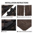 thumbnail image 5 of Renwick 27 Pieces 12’’ x 12’’ Wooden Floor Tiles for Outdoor and Indoor, Black, 5 of 10